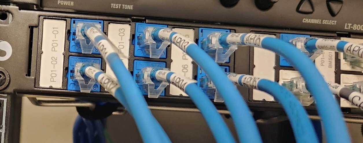 Patch panel label example